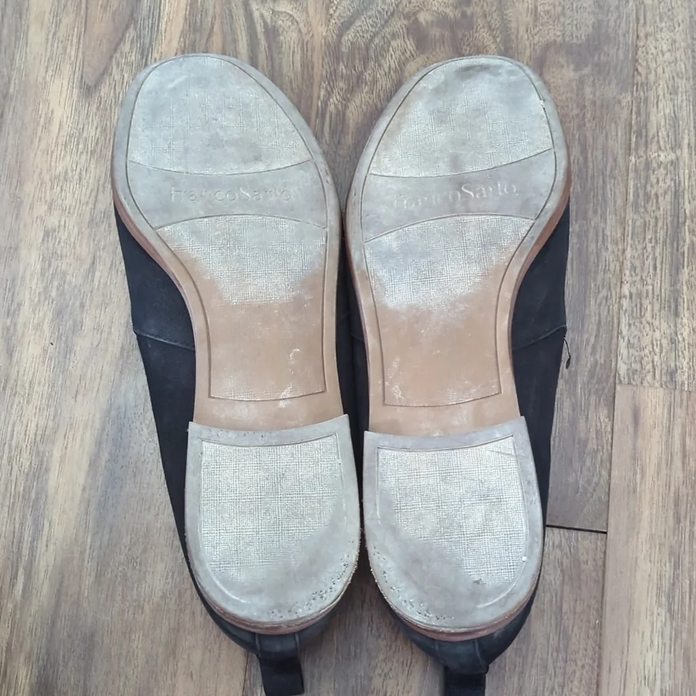 Franco Sarto Black Leather Loafers
